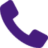 purple telephone receiver icon