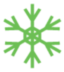 green snowflake icon